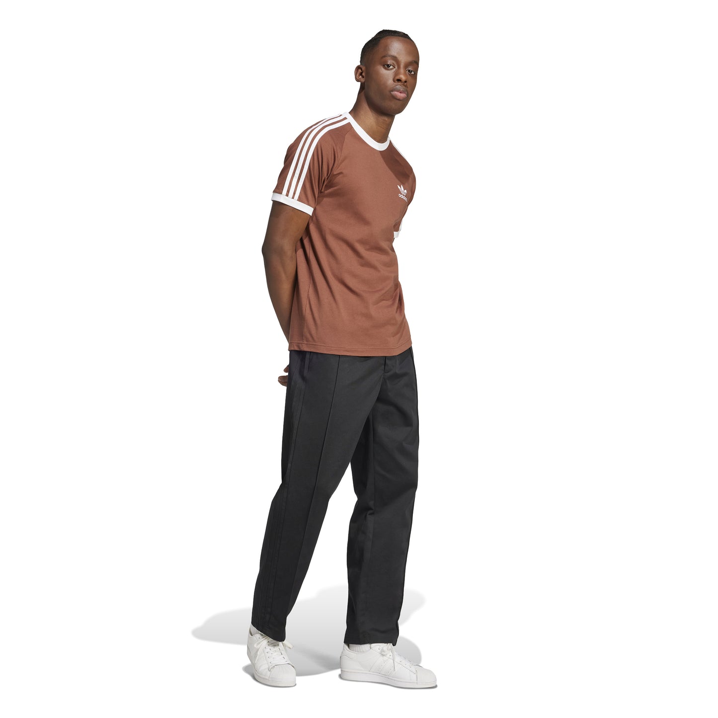 Adidas 3 Stripes Tee Preloved Brown IZ3071