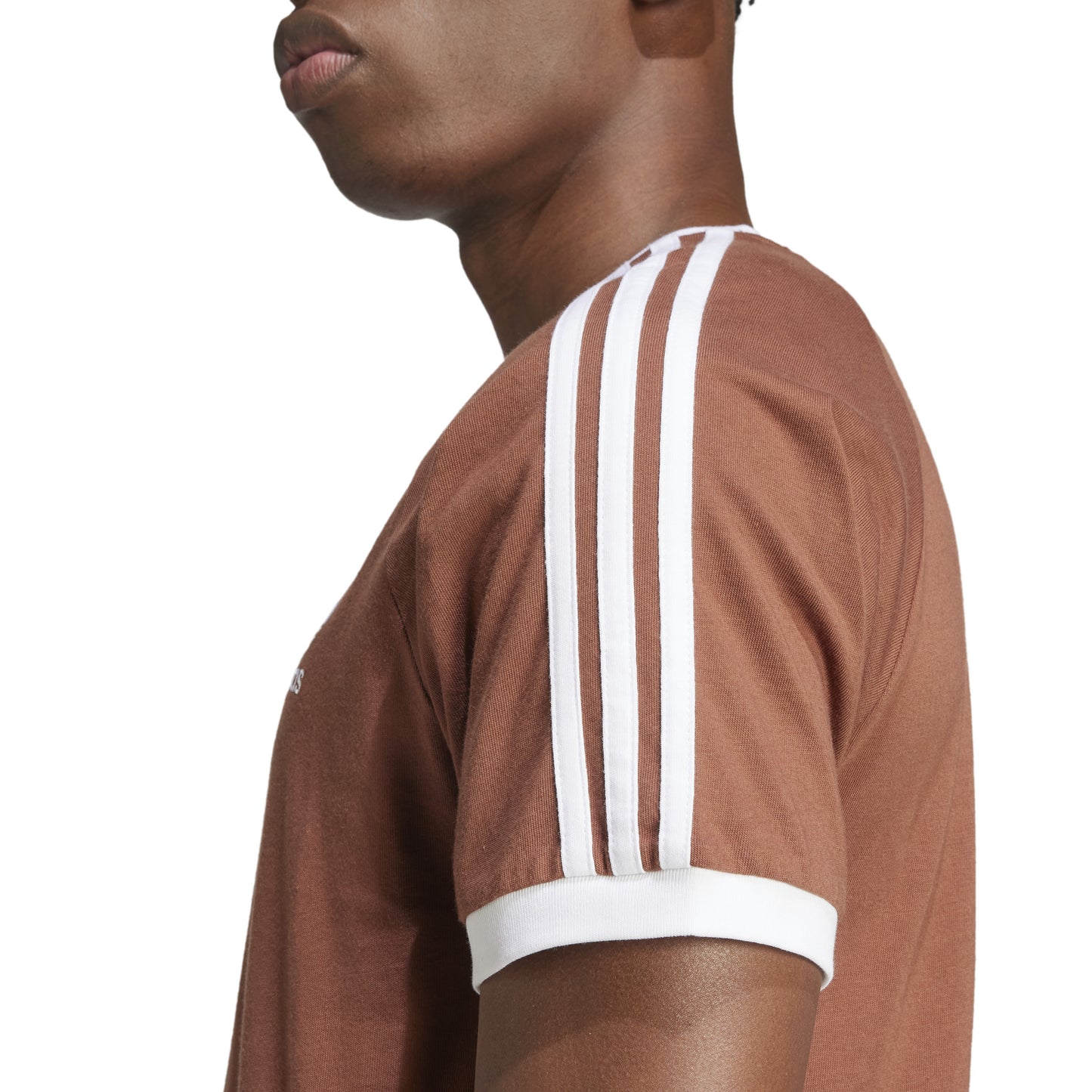 Adidas 3 Stripes Tee Preloved Brown IZ3071