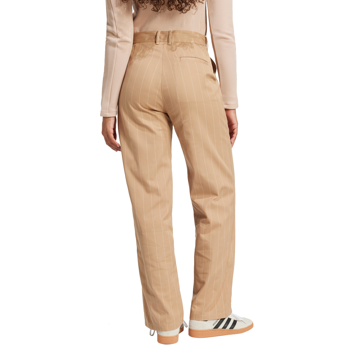 Adidas Pinstripe Pants Warm Sandstone W JJ3484
