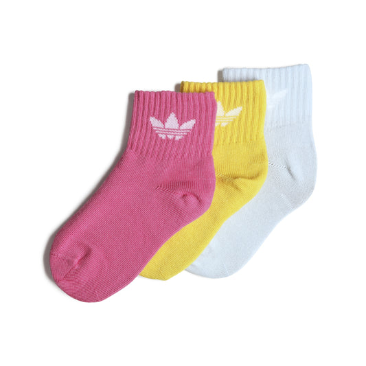 Adidas Kids Ankle Socks Blue/Gold/Magenta IC8534