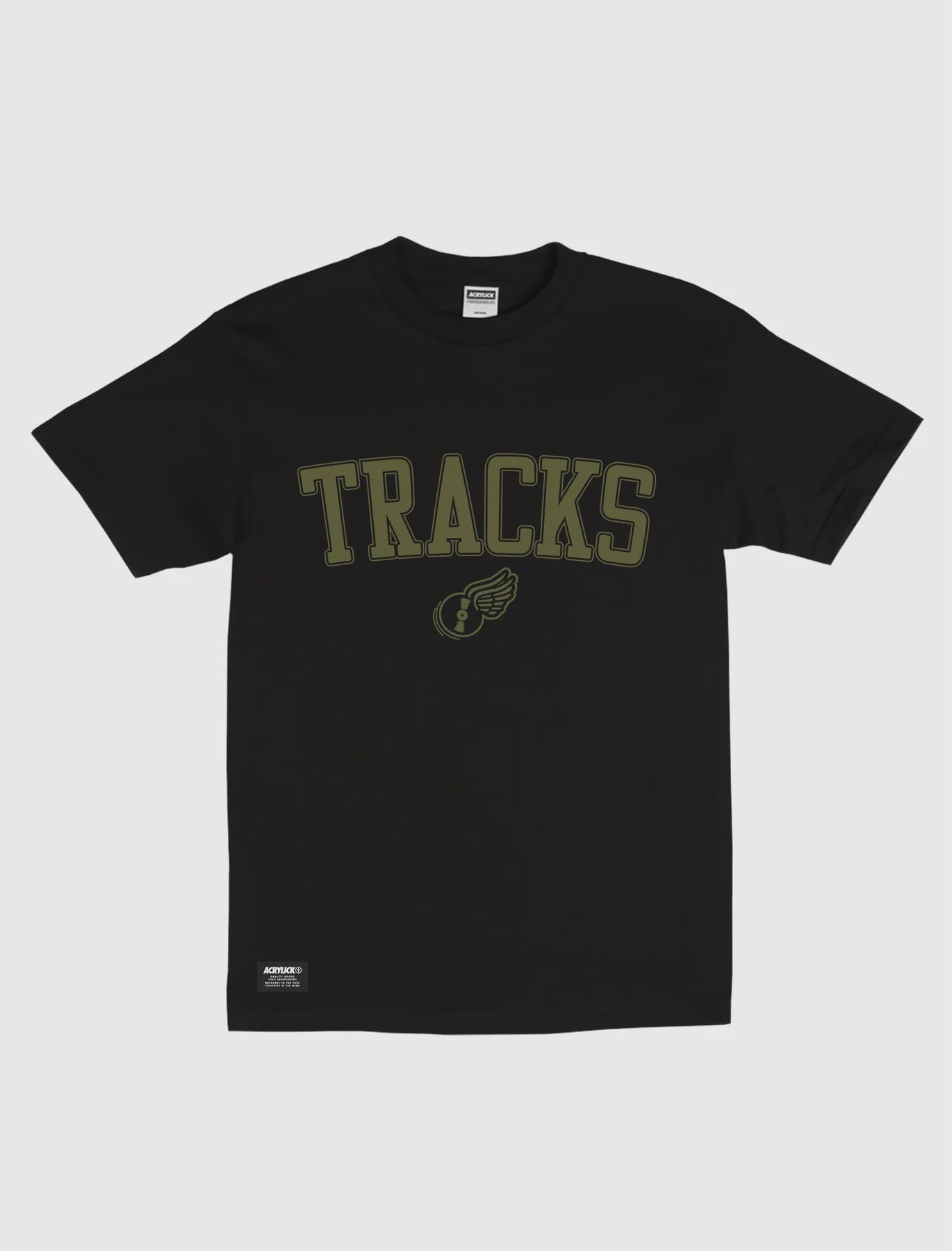 Acrylick Tracks Tee Black