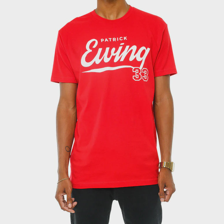 Ewing Athletics Script Tee Red