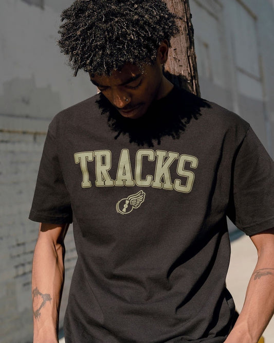 Acrylick Tracks Tee Black