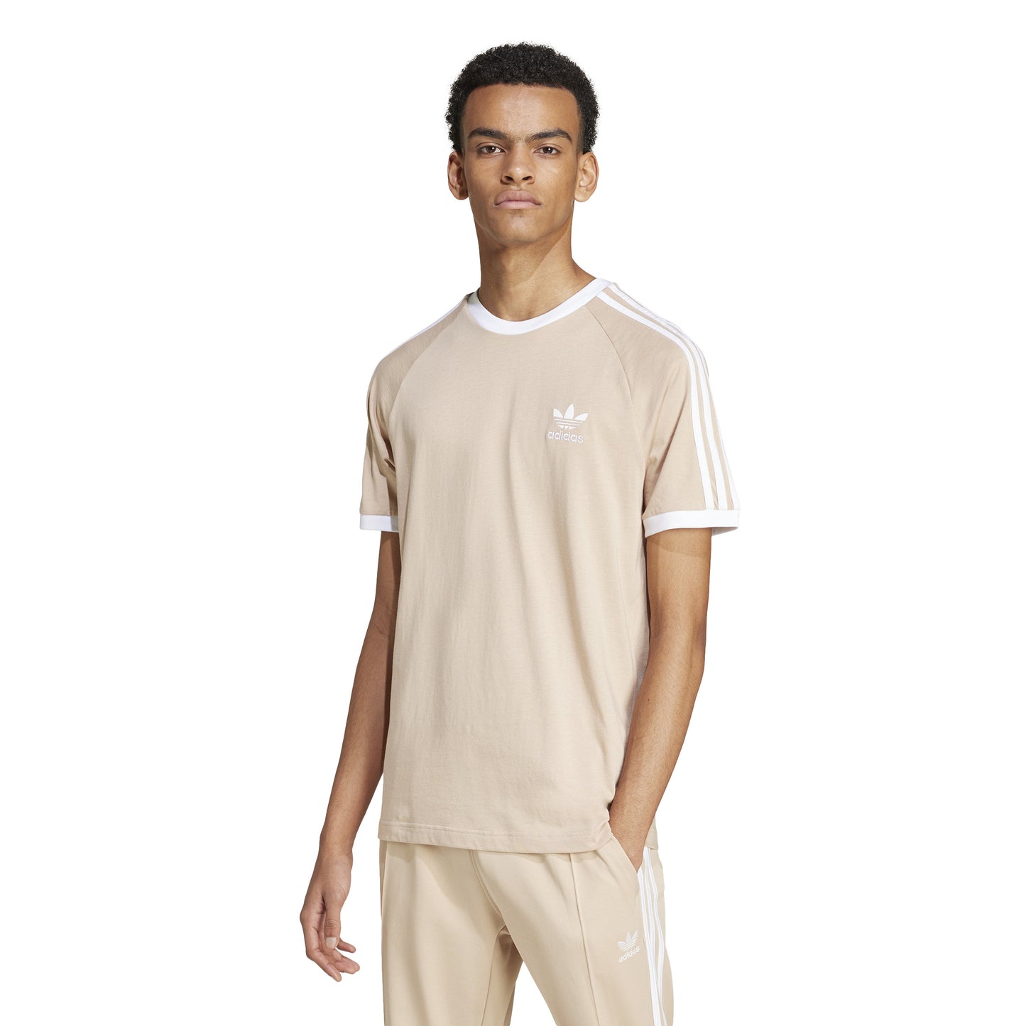 Adidas 3 Stripes Tee Beige IZ2366