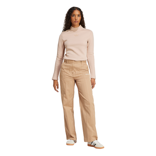 Adidas Pinstripe Pants Warm Sandstone W JJ3484