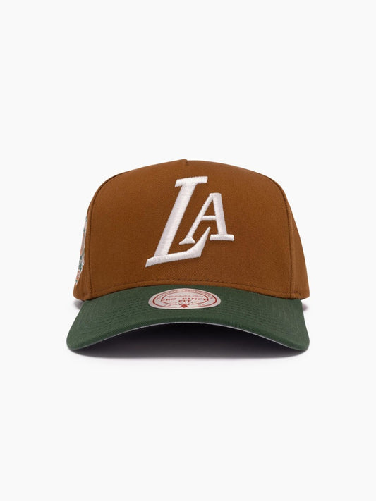 Mitchell&Ness Stoop Pro Lakers Tan/Green MNLL24202