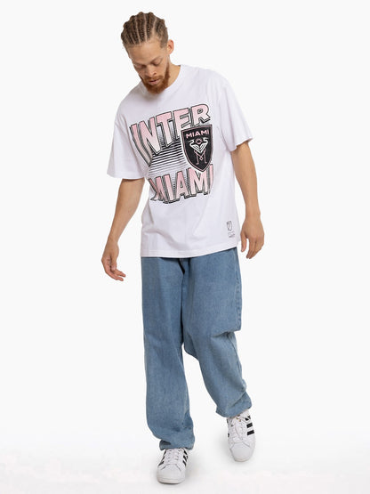 Mitchell&Ness Inter Miami Stack Tee White MNIM2536