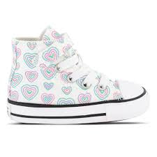 Converse Infant CT Hearts Easy On Hi White A08379