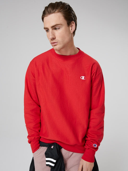 Champion Rev Weave Crew Red A1707H
