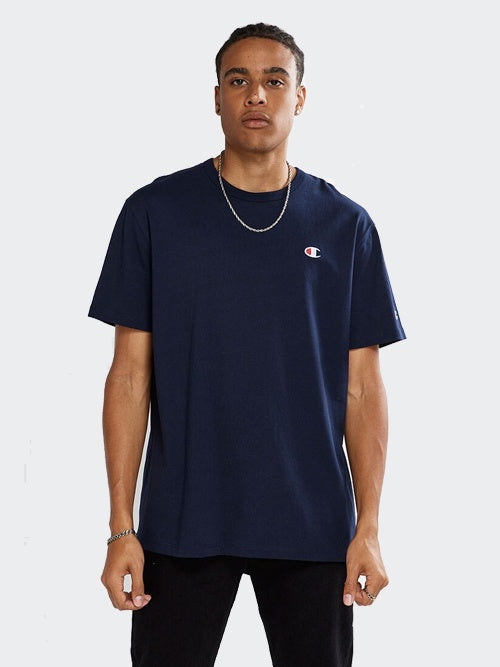 Champion Heritage Small C Tee Navy AW4VN