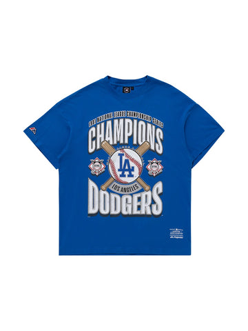 Los Angeles Dodgers New Era Women's Boxy Pinstripe T-Shirt
