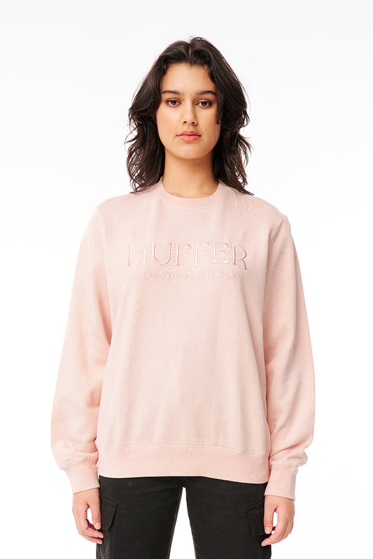 Huffer Classic Crew Blush Pink W WCR32S7101