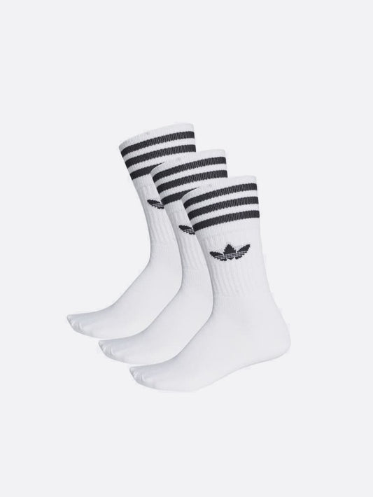 Adidas Solid Crew Sock White/Black S21489