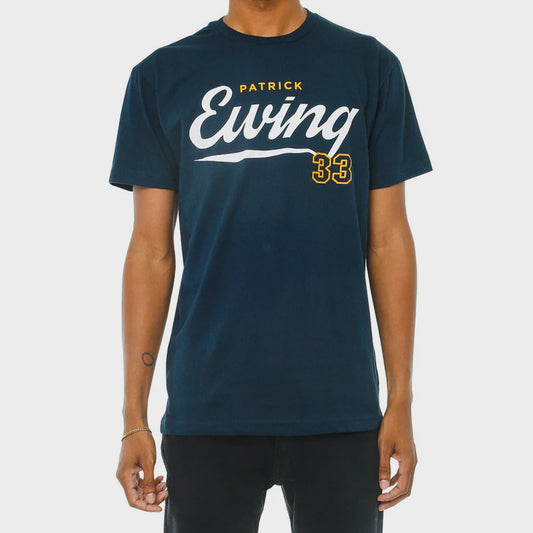 Ewing Athletics Script Tee Navy