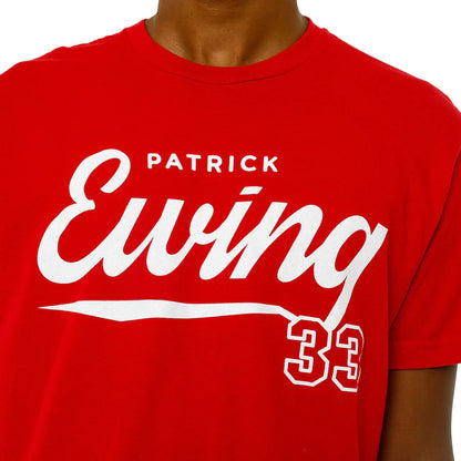 Ewing Athletics Script Tee Red