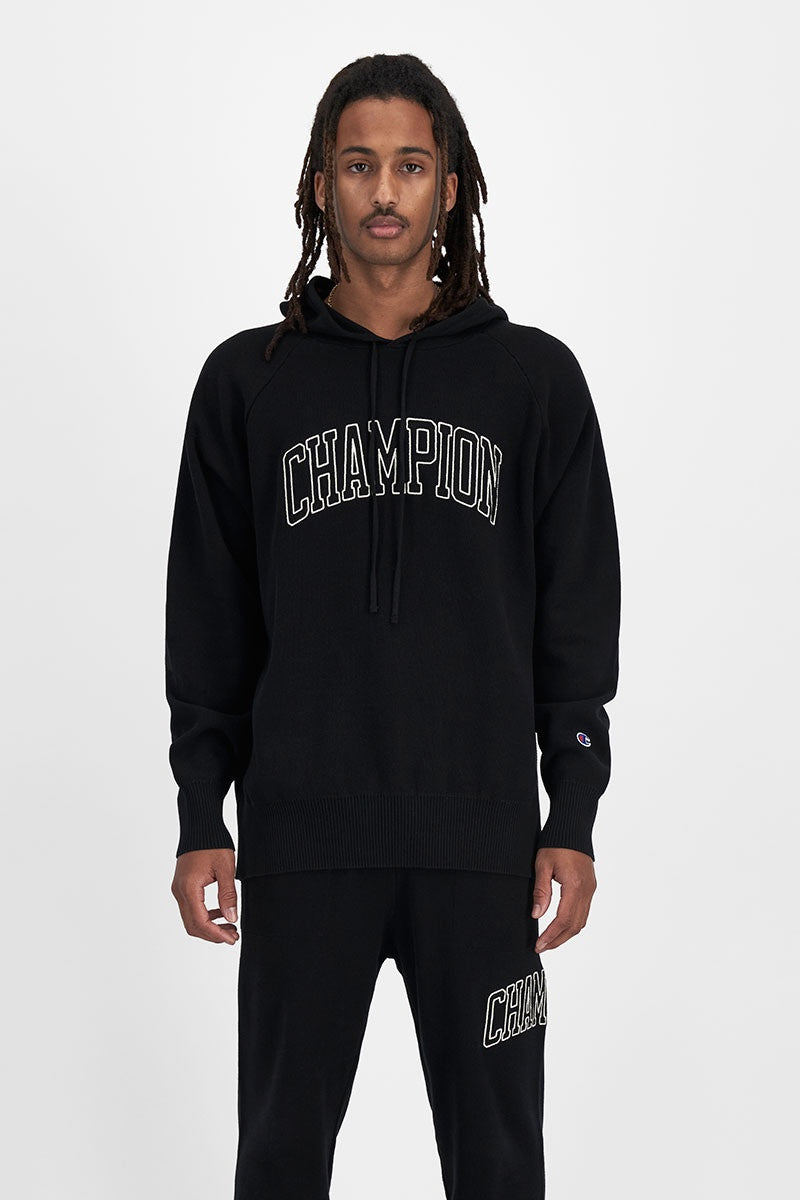 Champion LFS Knitted Hoodie Black AUTMN